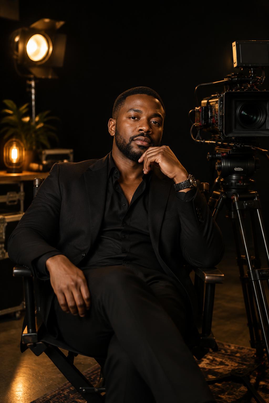 Xpression Services founder in the studio